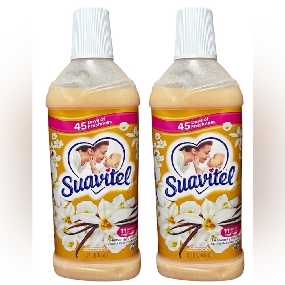 Suavitel Heavenly Vanilla Fabric Conditioner 15.2 fl oz x 2 Discontinued HTF